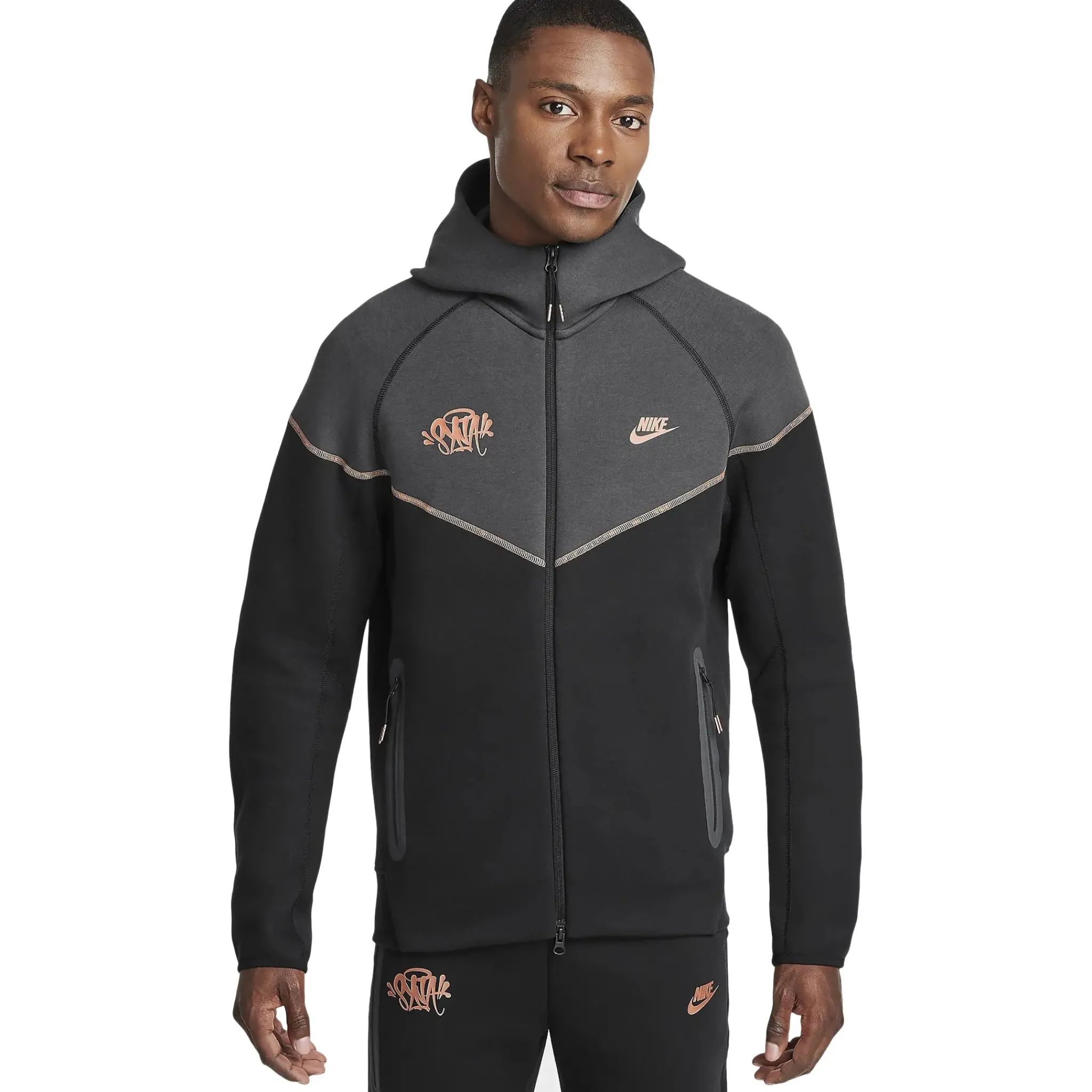 Nike Syna World x Central Cee Tech Fleece Black Tracksuit< Matching Sets|Sweatpants