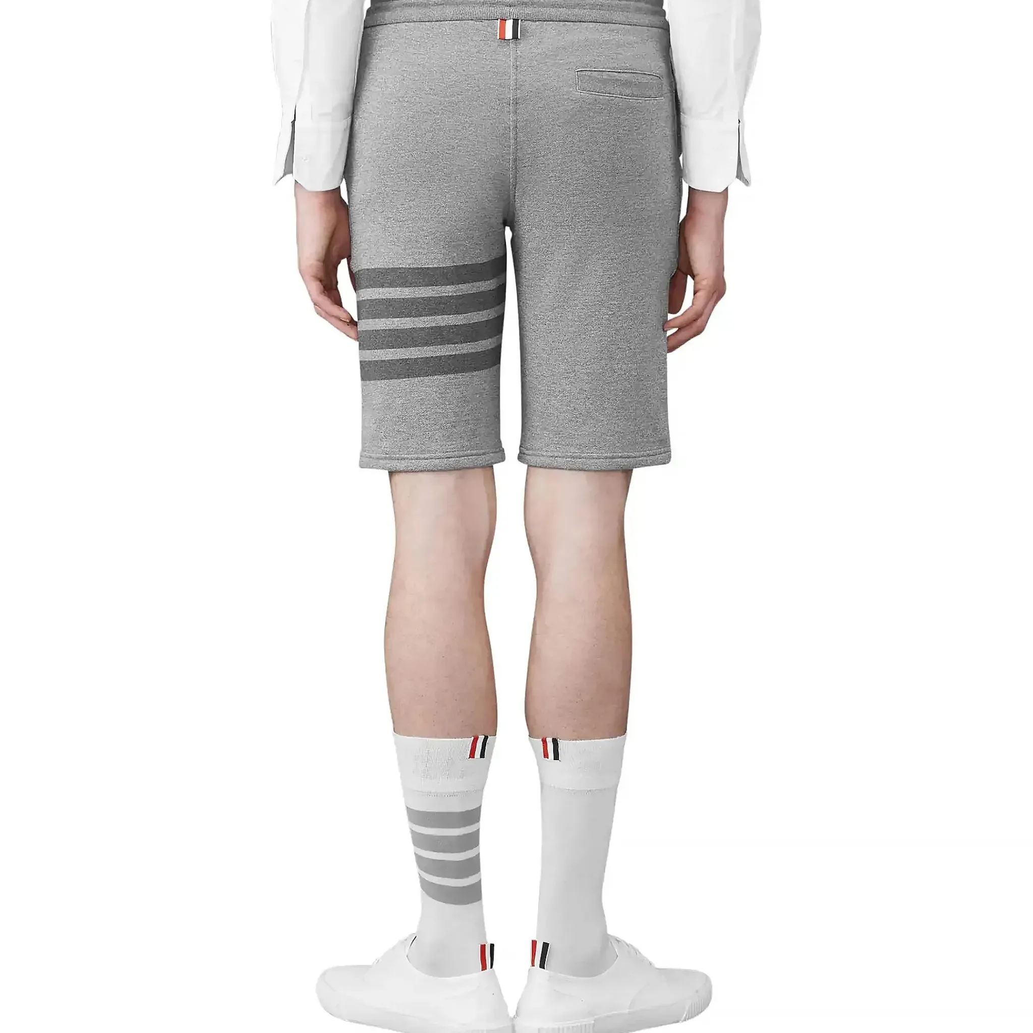 Thom Browne Classic Loopback 4-Bar Grey Sweat Shorts< Bottoms|Shorts