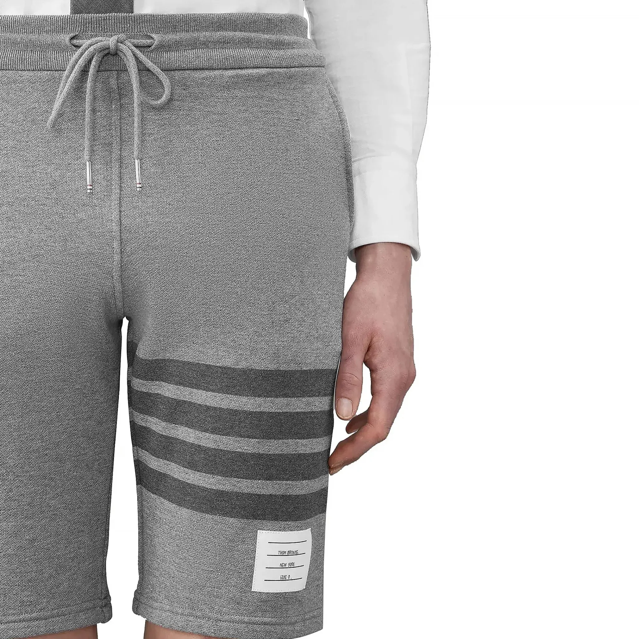 Thom Browne Classic Loopback 4-Bar Grey Sweat Shorts< Bottoms|Shorts