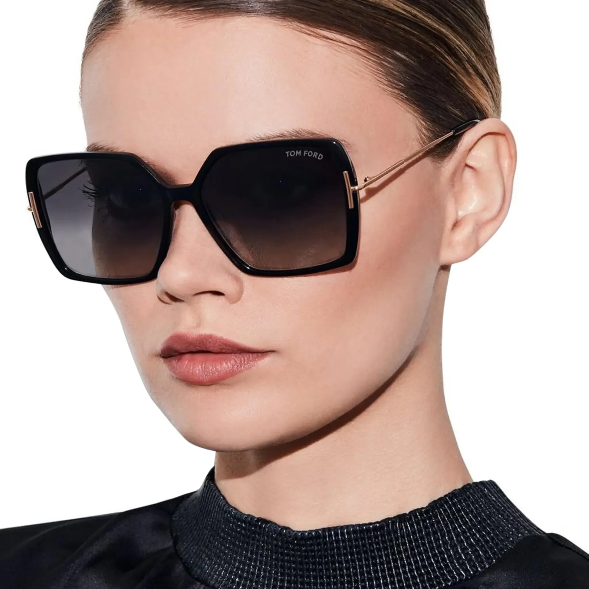 Tom Ford Joanna FT1039 01B 59 Black Sunglasses< Sunglasses