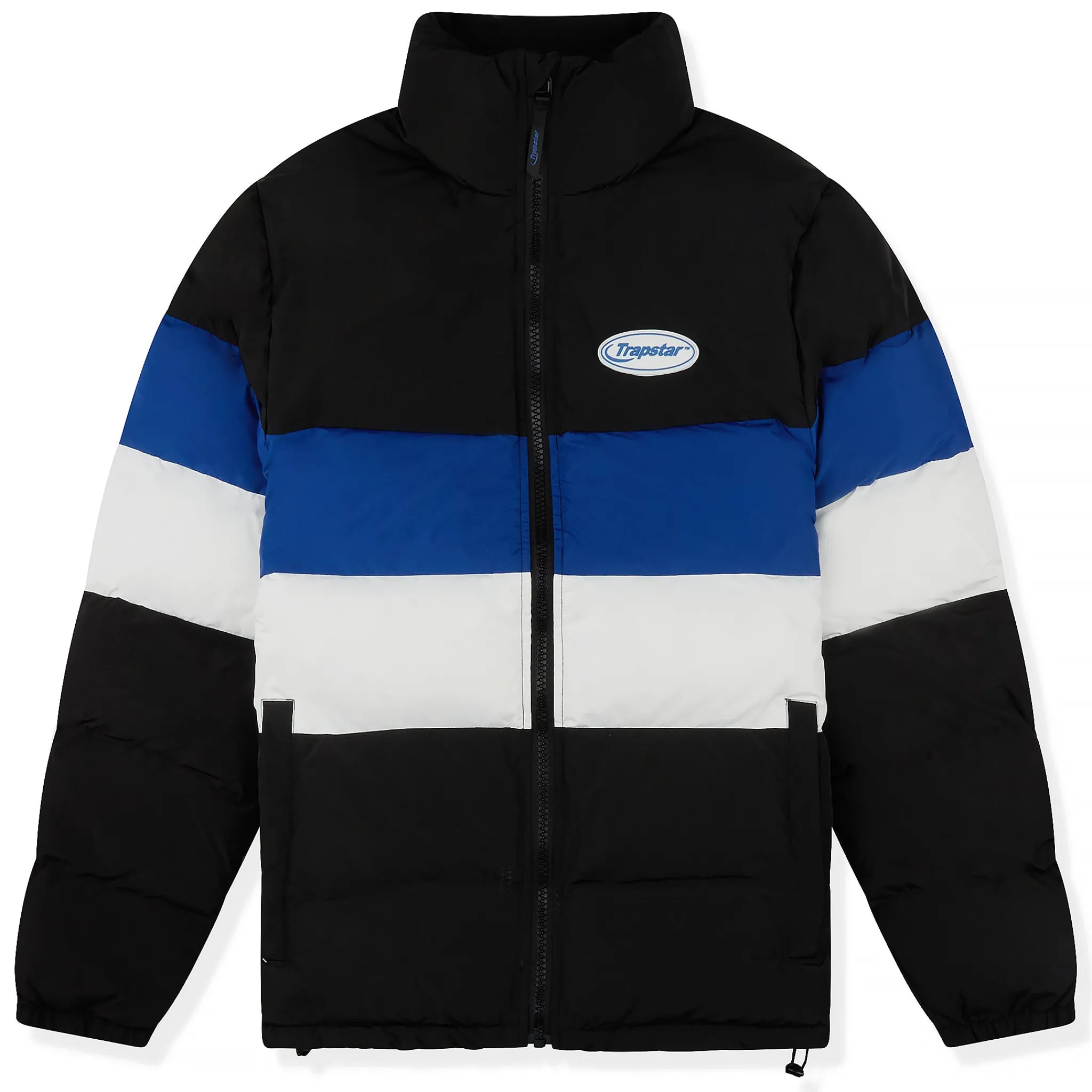 Trapstar Hyperdrive Puffer Black Blue White Jacket< Coats & Jackets