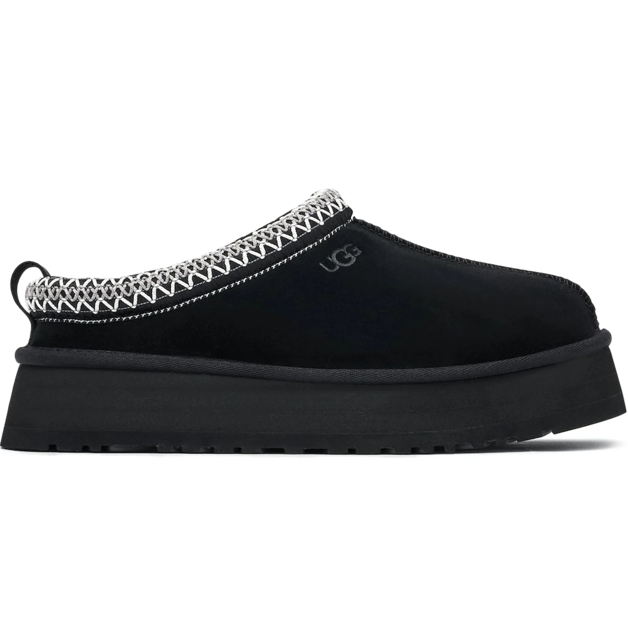 UGG Tazz Platform Black Slippers (W)< Black Trainers