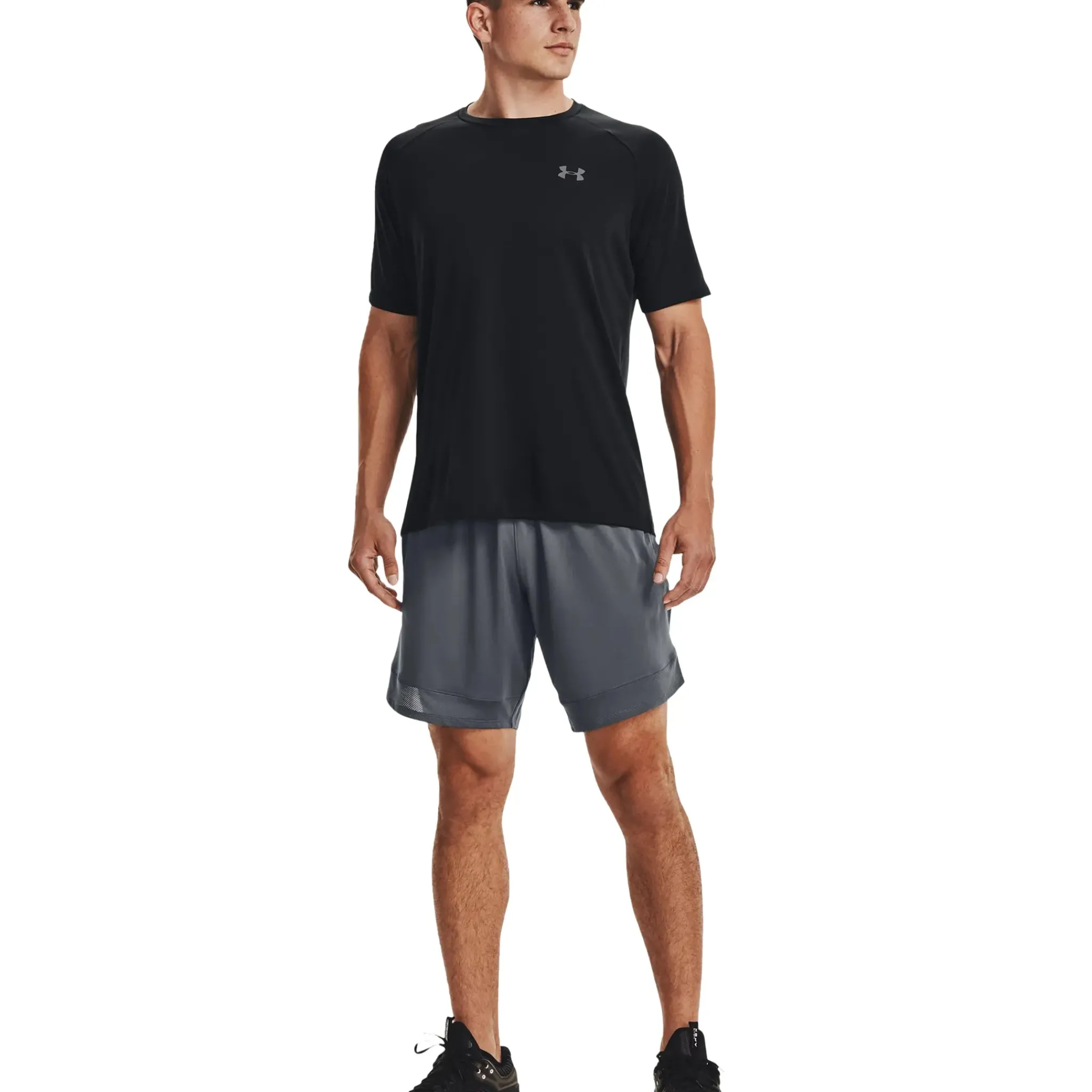 Under Armour UA Black T Shirt & Shorts< Activewear|Shorts