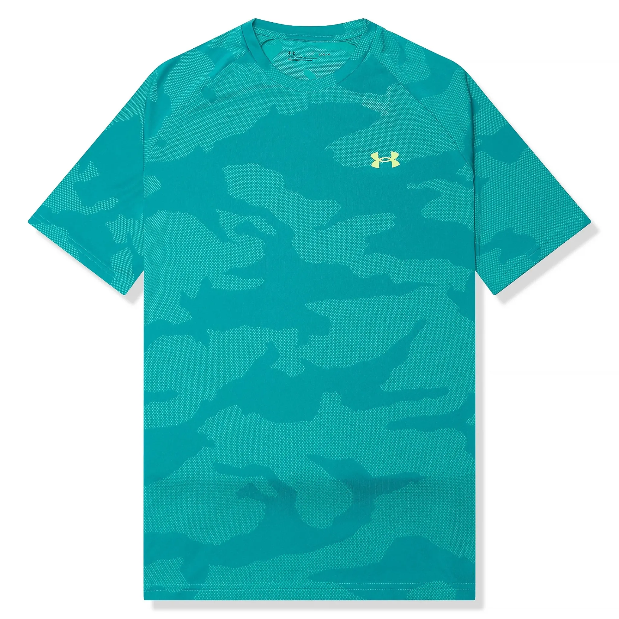 Under Armour UA Velocity Jacquard Turquoise T Shirt< Activewear|T-shirts