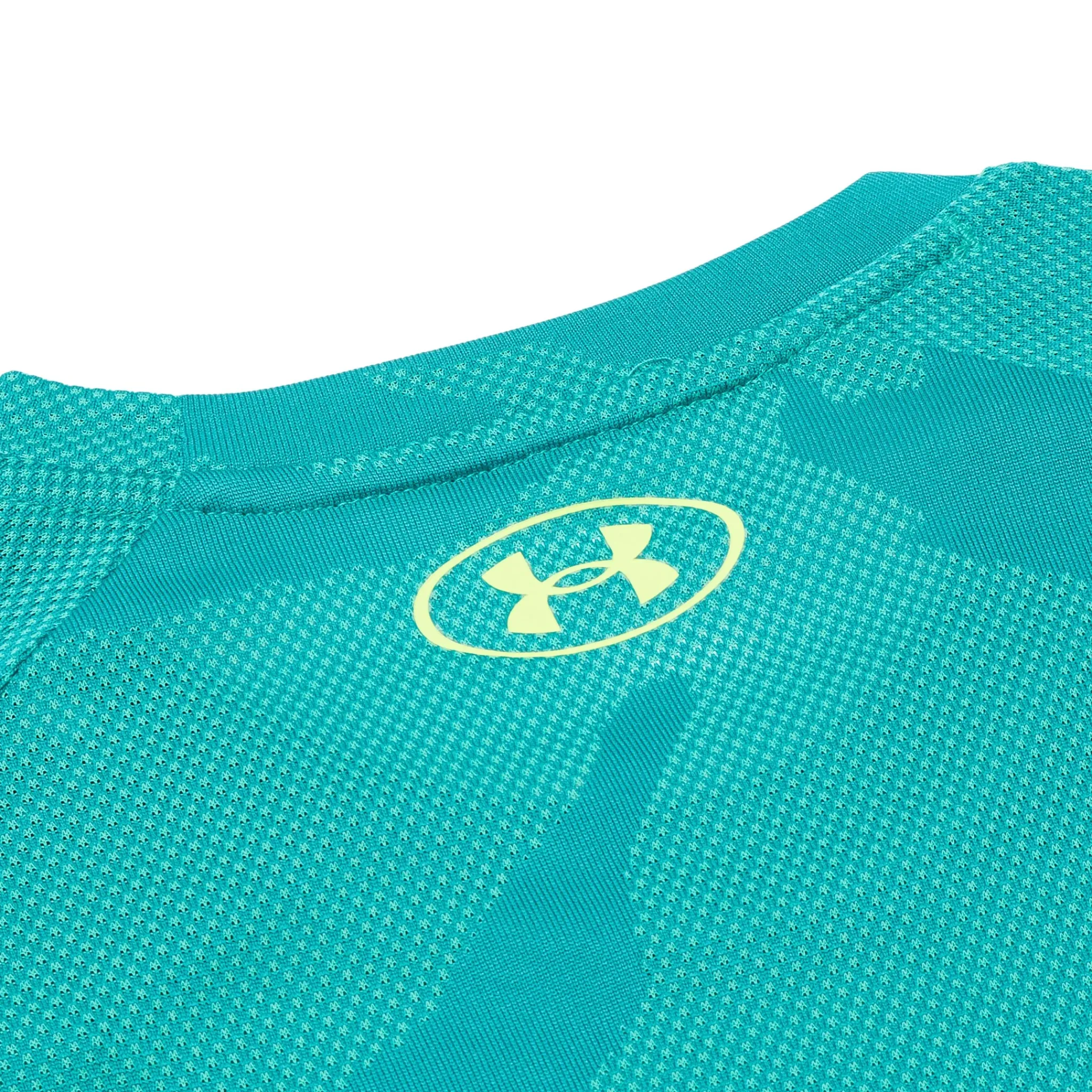 Under Armour UA Velocity Jacquard Turquoise T Shirt< Activewear|T-shirts
